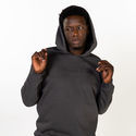 Zamnesia hoodie med præget logo | grå
