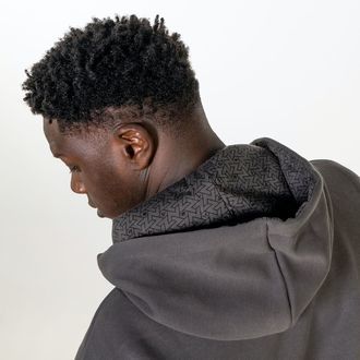 Zamnesia hoodie med præget logo | grå