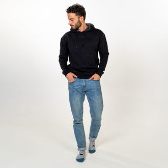 Zamnesia hoodie med præget logo | Sort