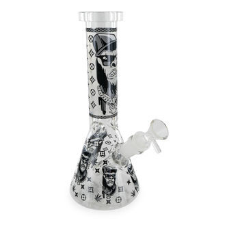 Glow in the dark Gorilla bong i tredobbelt tykt glas