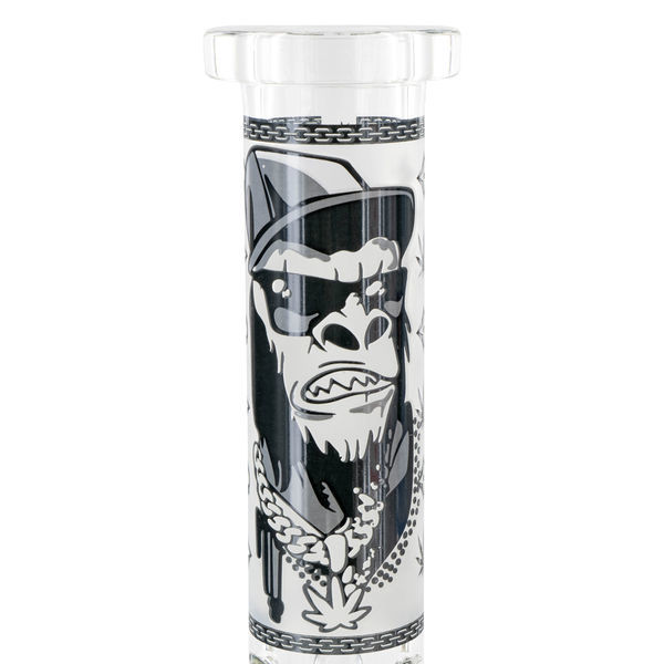 Glow in the Dark Gorilla Triple Thick-bong
