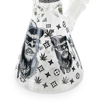 Glow in the Dark Gorilla Triple Thick-bong