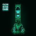 Glow in the Dark Gorilla Triple Thick-bong