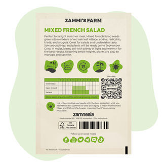 Blandede franske salatfrø (Lactuca sativa)