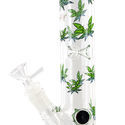 Leaffly cylinder ice bong (Black Leaf)