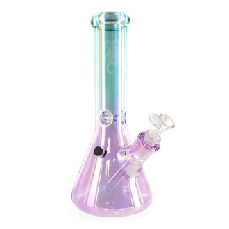 Glas Rainbow Ice-bong (Black Leaf)