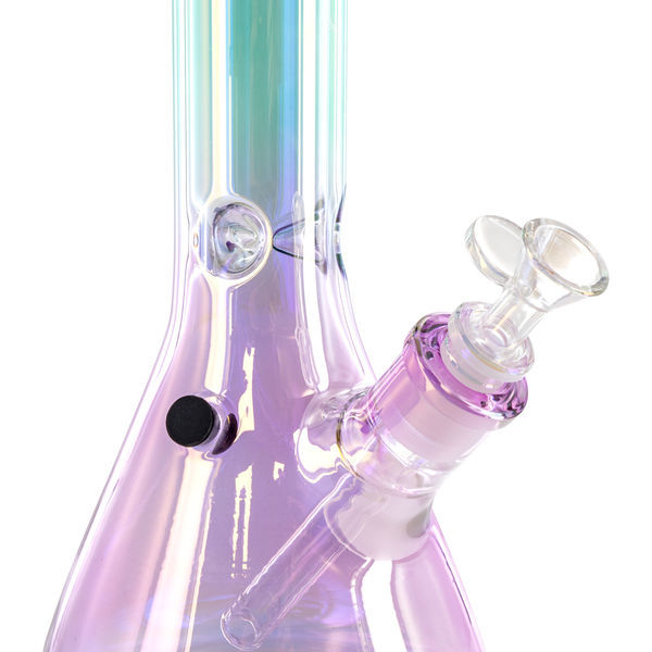 Glas Rainbow Ice-bong (Black Leaf)