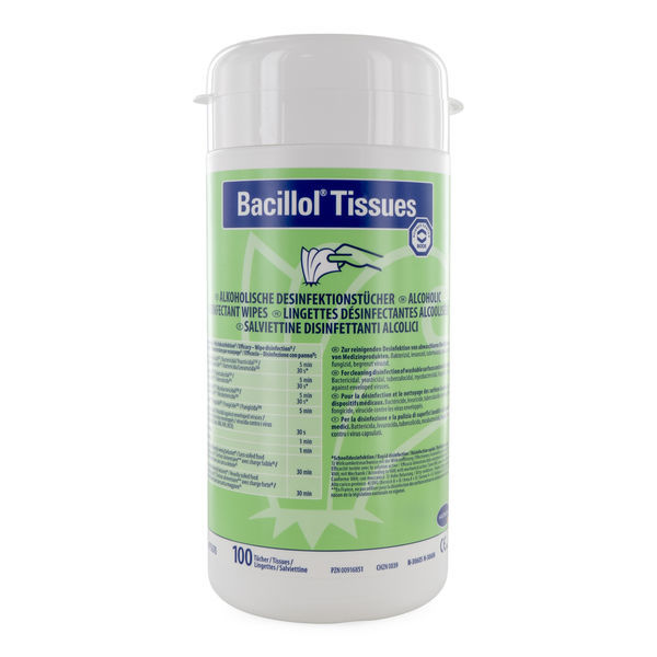 Alkoholbaseret servietdispenser (Bacillol)