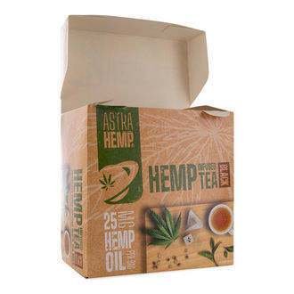Infuseret hamp-te