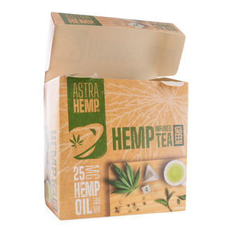 Infuseret hamp-te