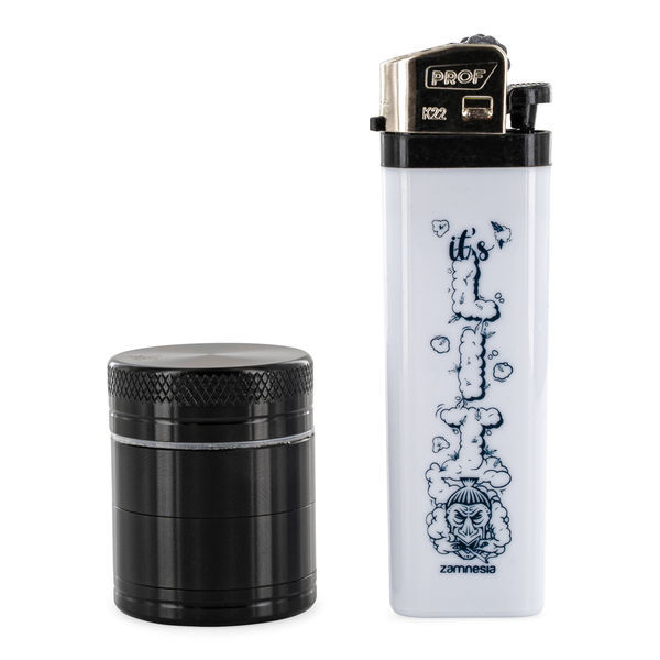 Mini-grinder i aluminium (Black Leaf)