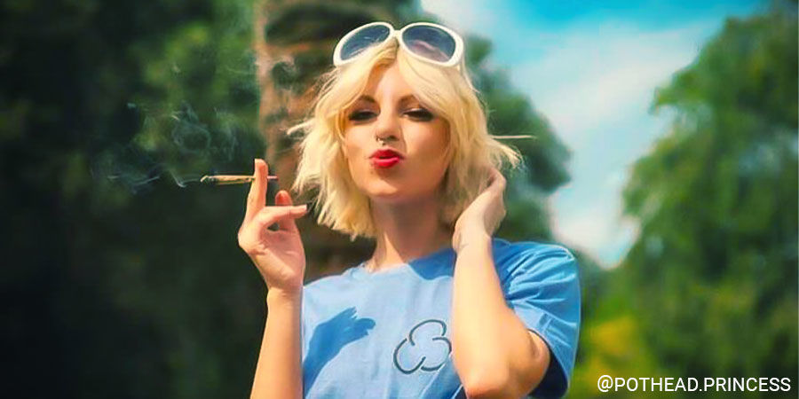 @pothead.princess Top kvindelige cannabis-influencere på Instagram: @pothead.princess