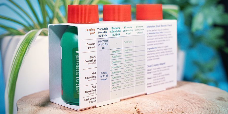 Næringsskema – Monster Bud Boost Pack Nutrient Schedule Table Monster Bud Boost Pack