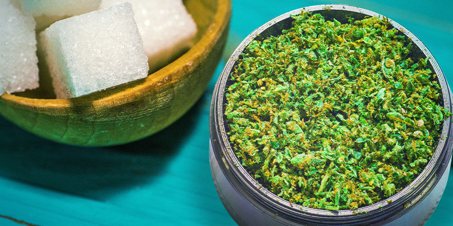 Sukker Cannabisforurening: sukker