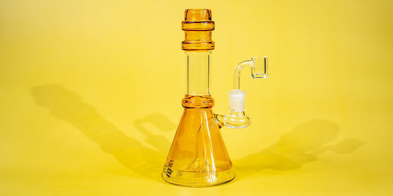 Black Leaf Oil Pipe med honningkrukke Black Leaf Oil Pipe with Honey Pot