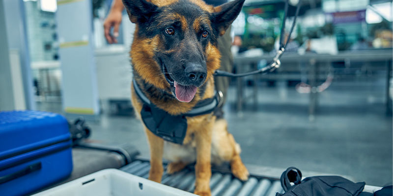 Hvordan hunde arbejder i lufthavne Hvordan hunde arbejder i lufthavne