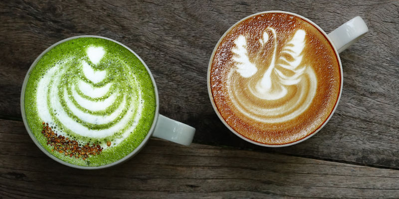 Matcha vs kaffe Matcha vs coffee