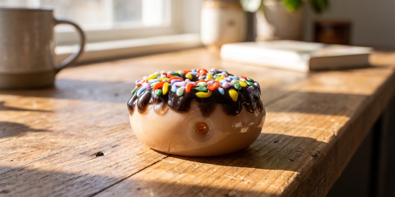 Glaspibe Donut Bite Me
