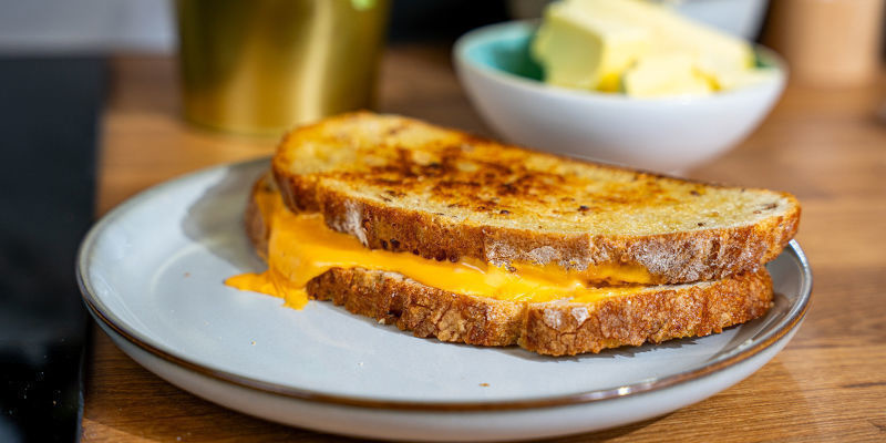 Cannabis grillet ostesandwich Cannabis Grilled Cheese Sandwich