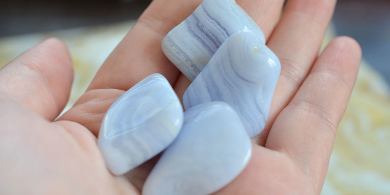 Fiskene – blå blondeagat Pisces - Blue lace agate