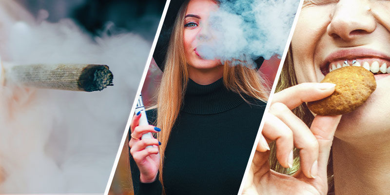 Er der forskel på at ryge, vape eller spise for meget marihuana? Er der forskel på at ryge, vape eller spise for meget marihuana?