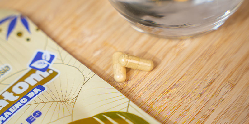 Fremstilling af kratomkapsler Making kratom capsules