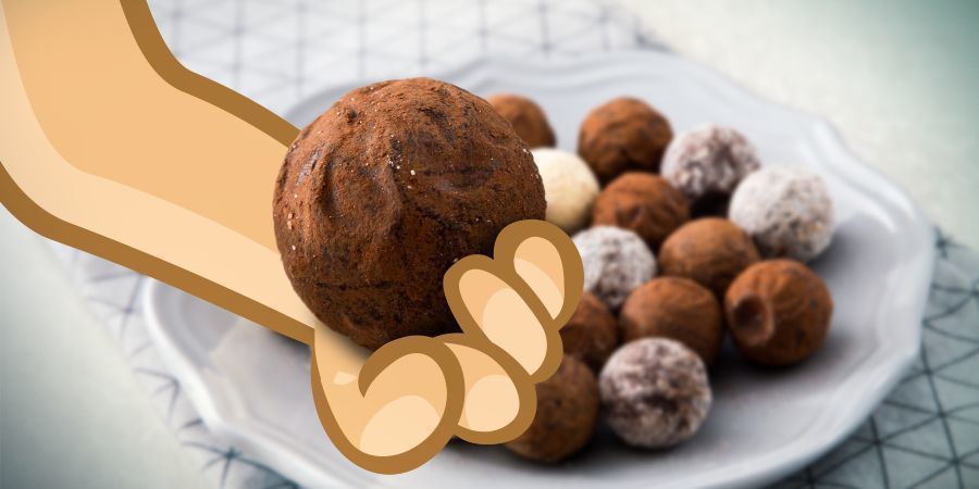 Cannabisinfuserede chokoladetrøfler