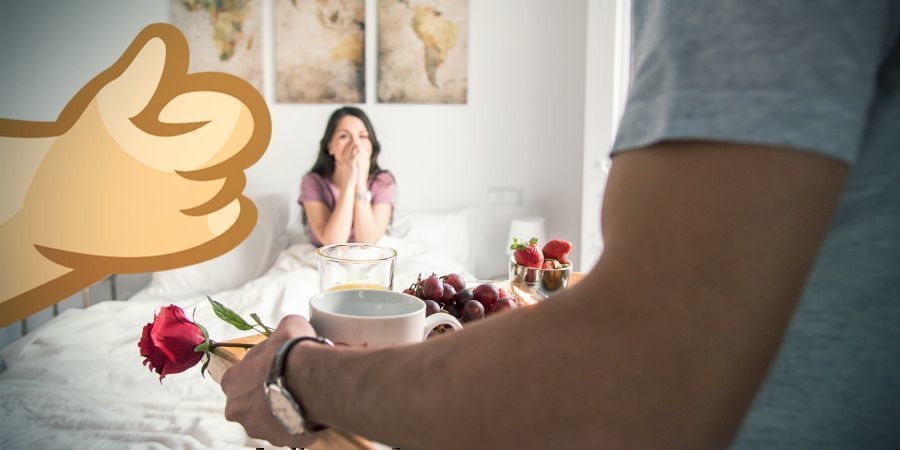 Canna-morgenmad i sengen Canna-Breakfast In Bed