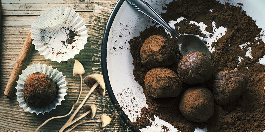 Xoconacatl: Magiske svampe-energikugler Xoconacatl: Magic Mushroom Energy Balls