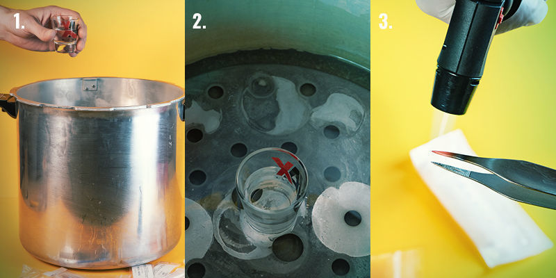 Trinvis vejledning til sporesprøjte: trin 1-3 Spore Syringe Step-By-Step Directions: Steps 1-3