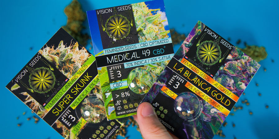 Hvordan er Vision Seeds' cannabisfrø pakket? Hvordan er Vision Seeds' cannabisfrø pakket?