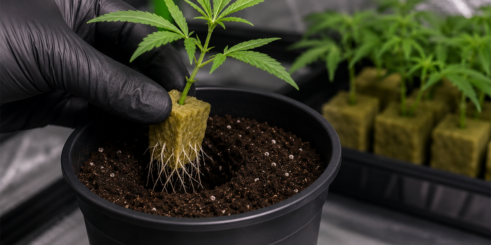 Hvorn&aring;r skal cannabisstiklinger omplantes?