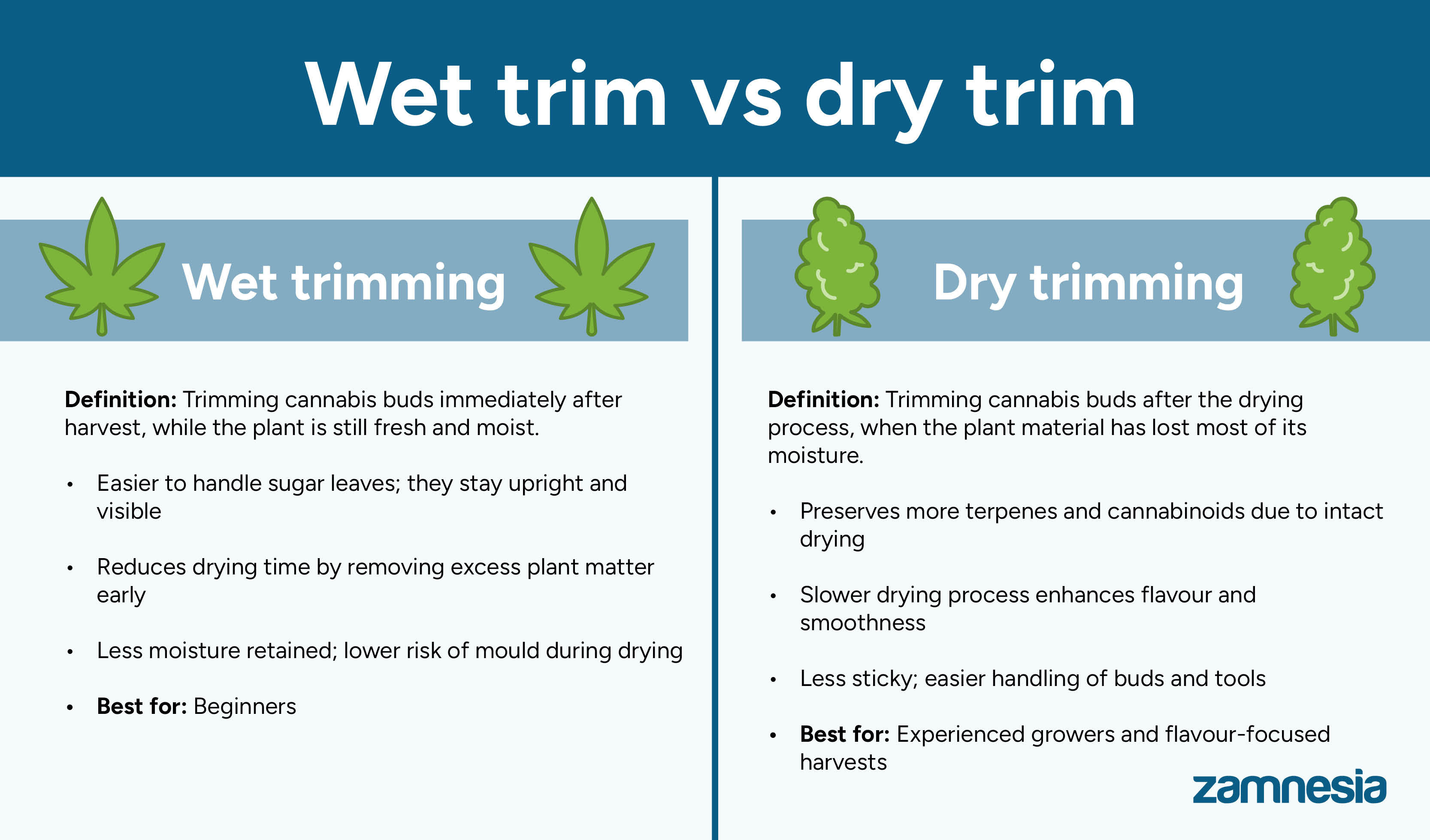 Våd trimning vs. tør trimning: Hvad er bedst? Wet trim vs dry trim: Which is better?