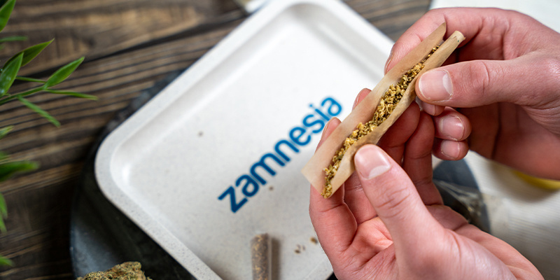 Hemp Rolling Tray Small (Zamnesia) Hemp Rolling Tray Small (Zamnesia)
