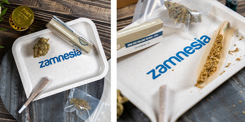Hemp Rolling Tray Small (Zamnesia) Hemp Rolling Tray Small (Zamnesia)