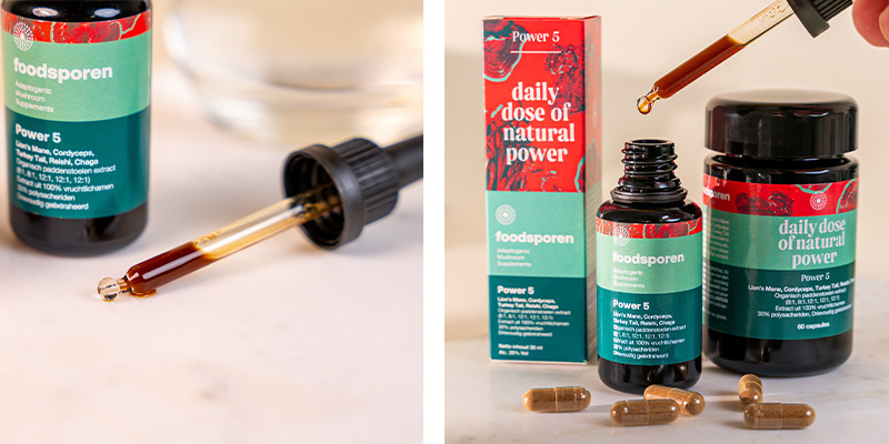 Power 5 Mushroom Tincture (Foodsporen) Power 5 Mushroom Tincture (Foodsporen)