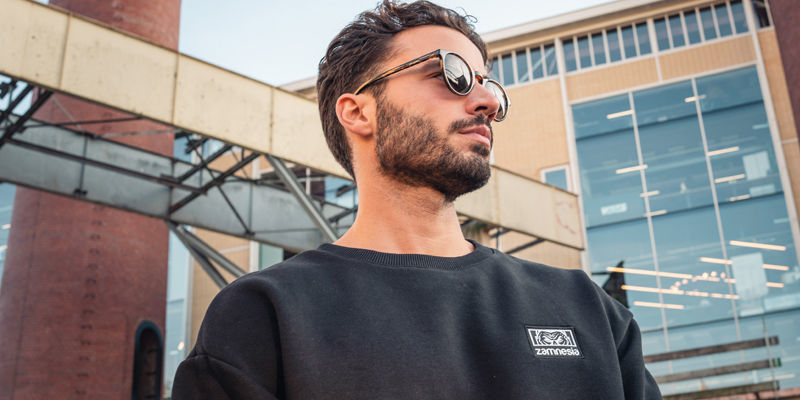 Zamnesia Icon-sweatshirt i sort