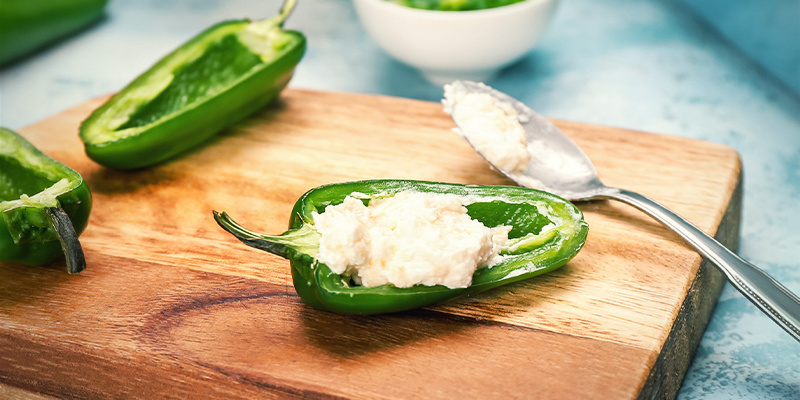 Bagte jalapeño poppers: trin Bagte jalapeño poppers: trin