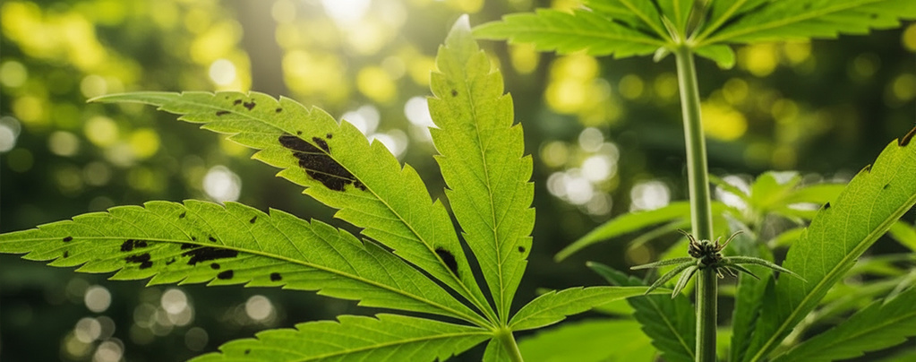 Sorte pletter på cannabisblade: Hvad de betyder, og hvordan du løser dem