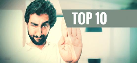 Top 10 ting, du ikke skal gøre, når du er skæv