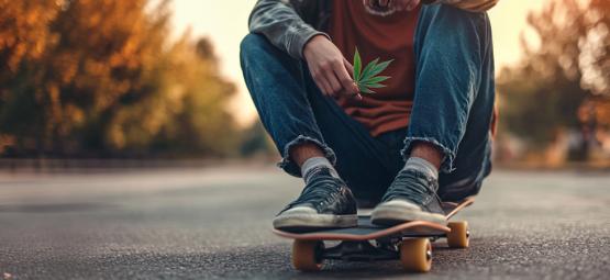 Skæringspunktet mellem cannabis og skateboardkultur